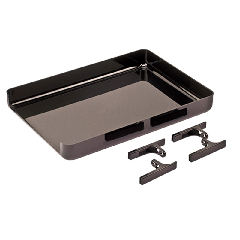 Bandeja Artesco Acrilica 1 Piso Negro