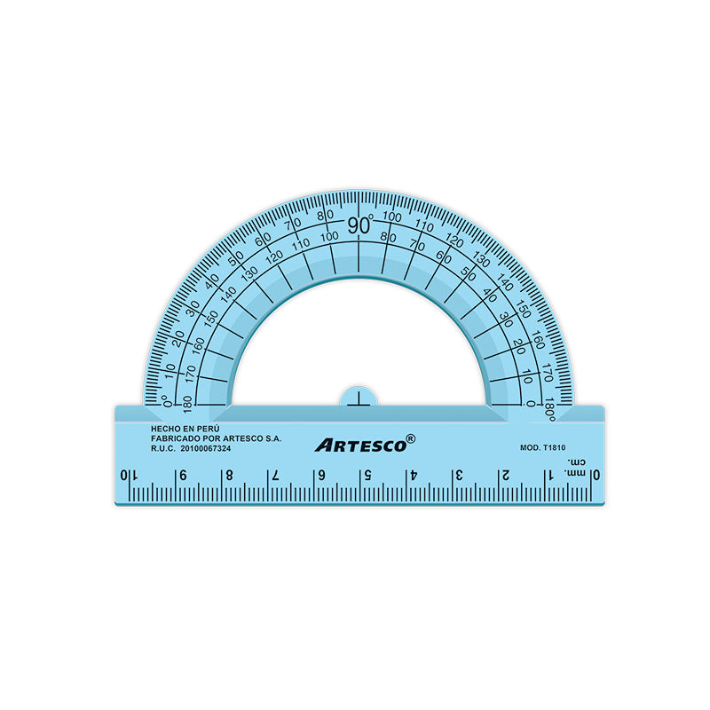 Transportador Artesco 180ºx10Cm