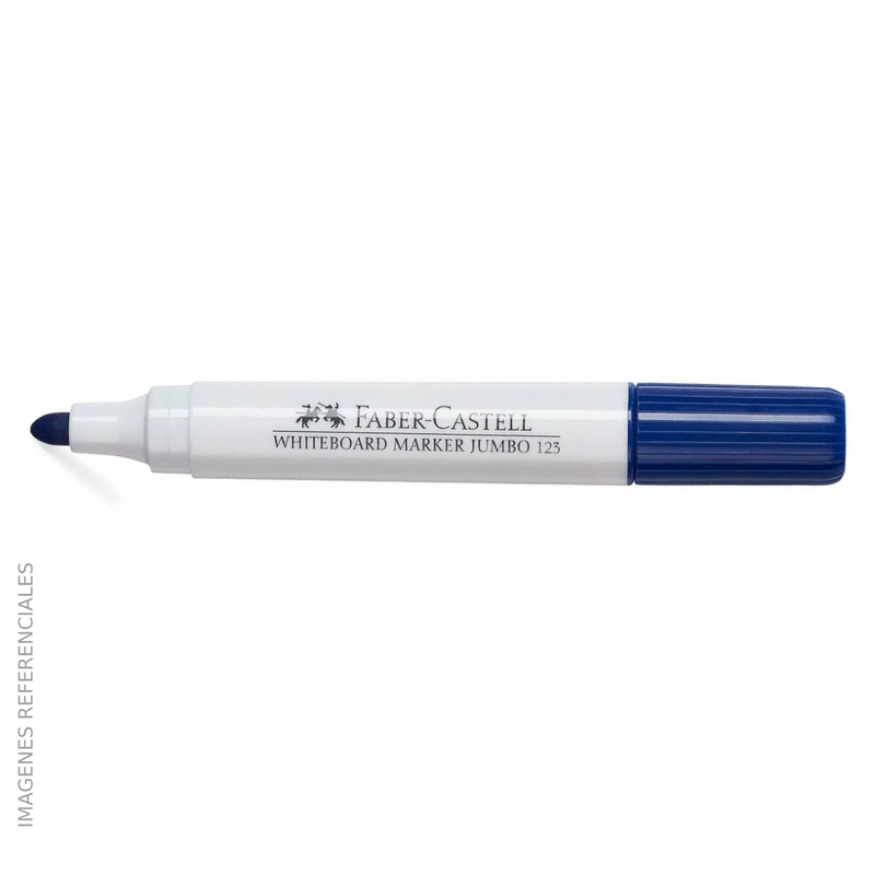 Plumon Faber Jumbo (123) P/Pizarra 3.6mm Azul  ( unidad )