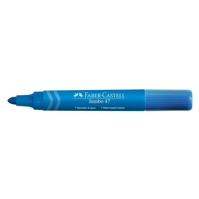 Plumon Faber Jumbo (47) Punta Gruesa 3.6 mm Color Azul
