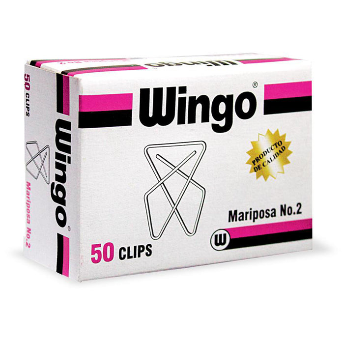 Clip Mariposa Wingo De Metal Chico (X50)