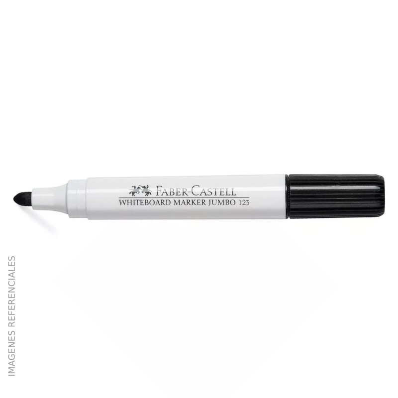 Plumon Faber Jumbo (123) Para Pizarra 3.6mm Color Negro ( unidad )