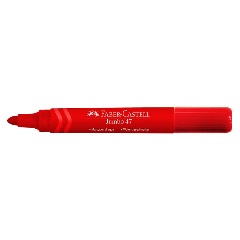 Plumon Faber Jumbo (47) P/Gruesa 3.6 mm Rojo