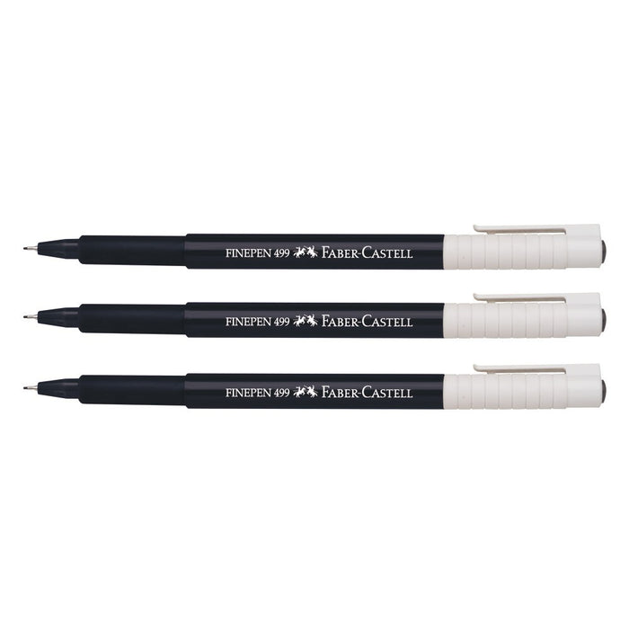 Plumon Faber Fine Pen (499) Punta Extra Fina 0.4mm Color Negro //CI*
