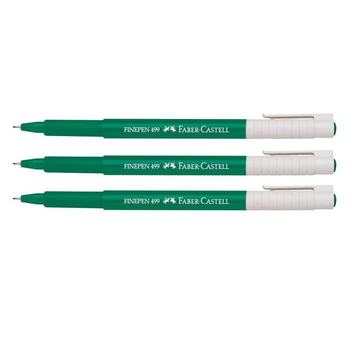 Plumon Faber Fine Pen (499) Punta Extra Fina 0.4mm Color Verde