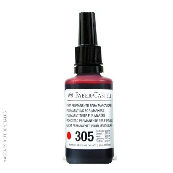 Tinta Faber Para Marcador Permanente (305) Rojo