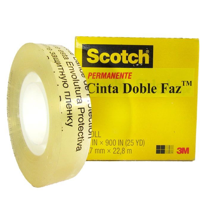 Cinta Scotch Doble Faz (655) 1/2"x25yds)