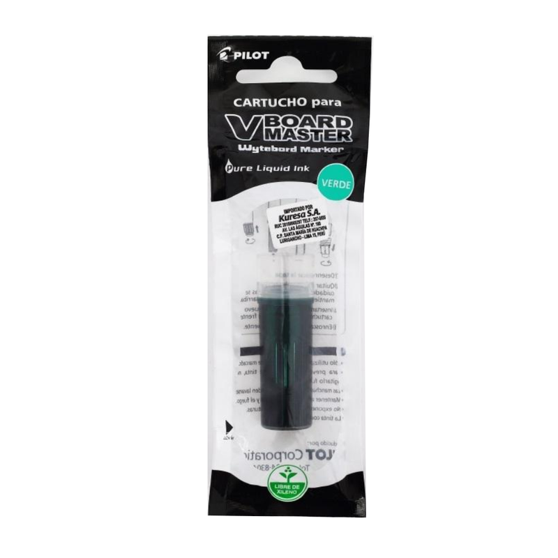 Repuesto Tinta Pilot Para Marcador de Pizarra (Wbs-Vbm-Rf) 5Ml Verde