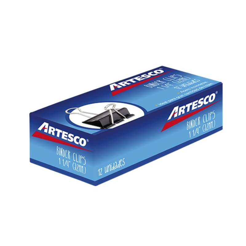 Binder Clips Artesco 1 1/4 (32Mm)  X 12
