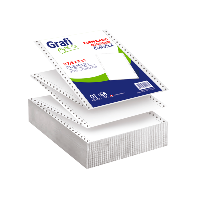 Papel Grafipapel Continuo (9 7/8X11X1) 56G