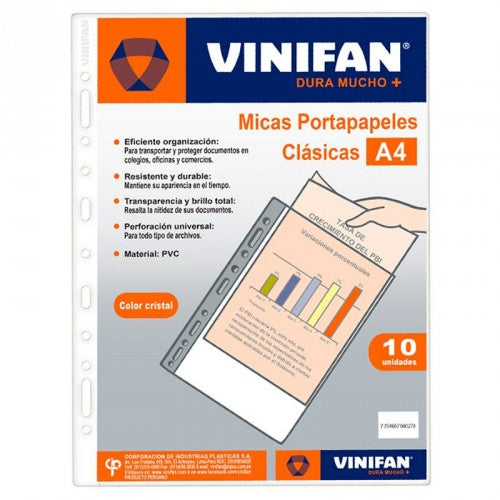 Micas Portapapel Vinifan PVC A4