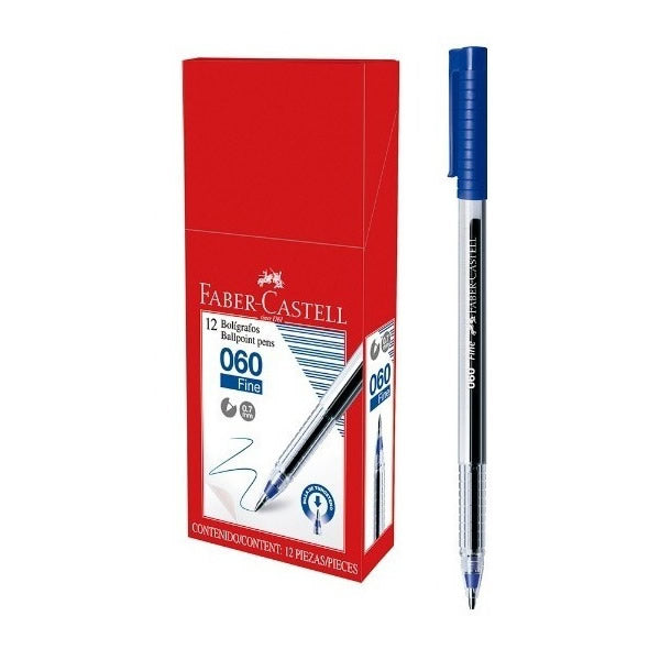 Boligrafo Faber T/Sec (060) P/Fina 0.7mm Azul x 1 und