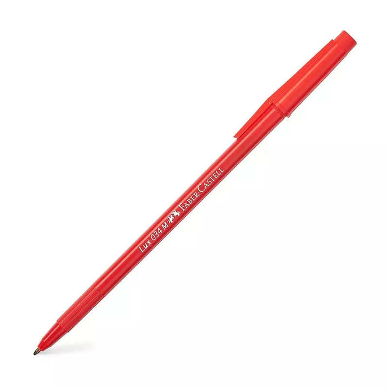 Boligrafo Faber T/Sec (034) P/Media 1.00Mm Rojo x 1 und