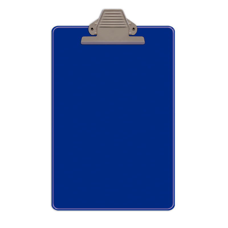 Tablero Artesco Acrilico Ofic C/Clip Metalico Azul