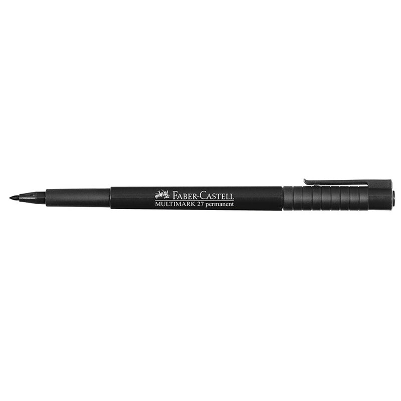 Plumon Faber Permanente Multimark (27) P/Delgada 1Mm Negro