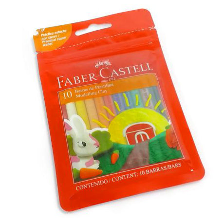 Plastilina Faber Castell Delgada x10