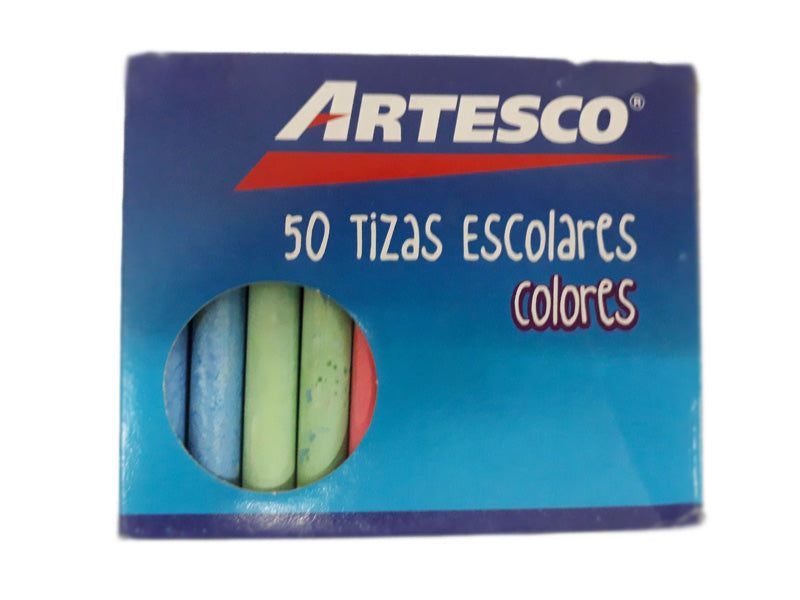 Tiza Artesco de Colores x50