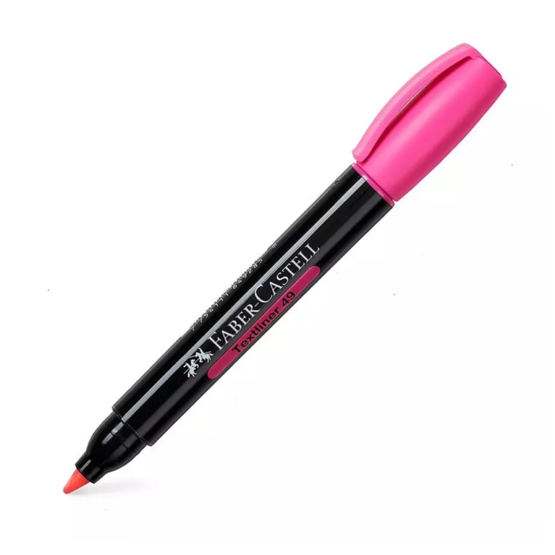 Resaltador Faber Textmarker (49) P/Biselada Rosado