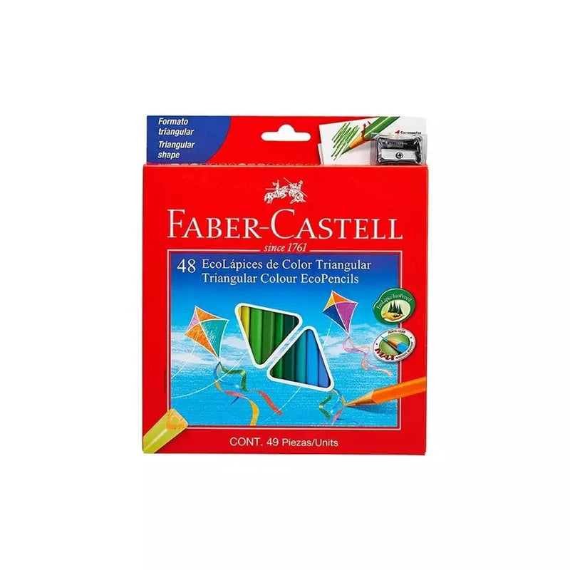 Colores Faber Delgados (120548G/Exp) Triang Largos (X48)