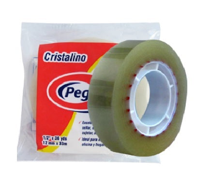 Cinta Adhesiva Cristalina Pegafan (3/4X72Yds) — Comercial Li