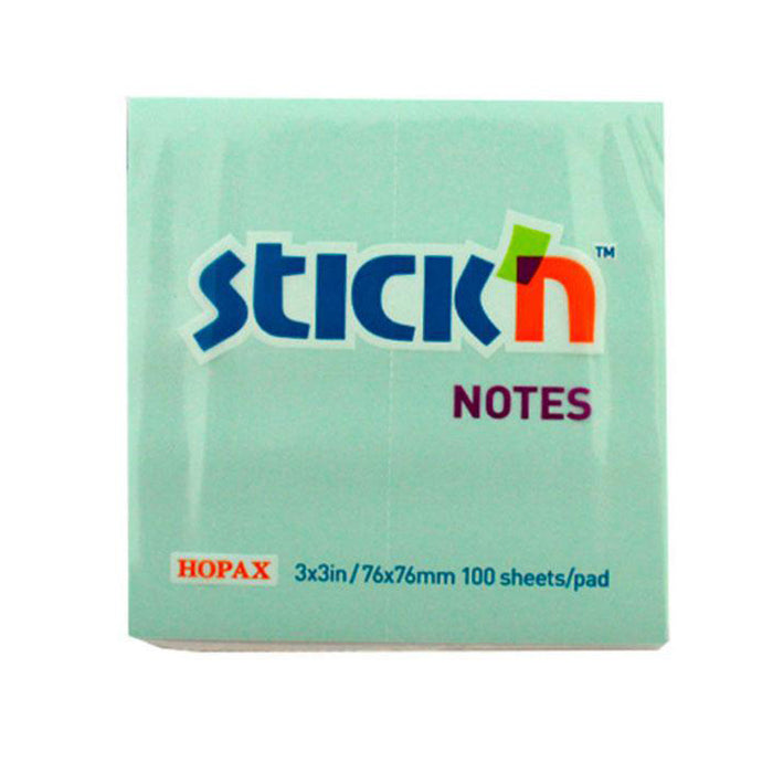 Notas Stick'N (21150) 3X3" (100Hjs) Verde