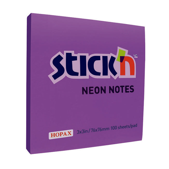 Notas Stick'N (21210) 3X3" (100Hjs) Purpura Neon