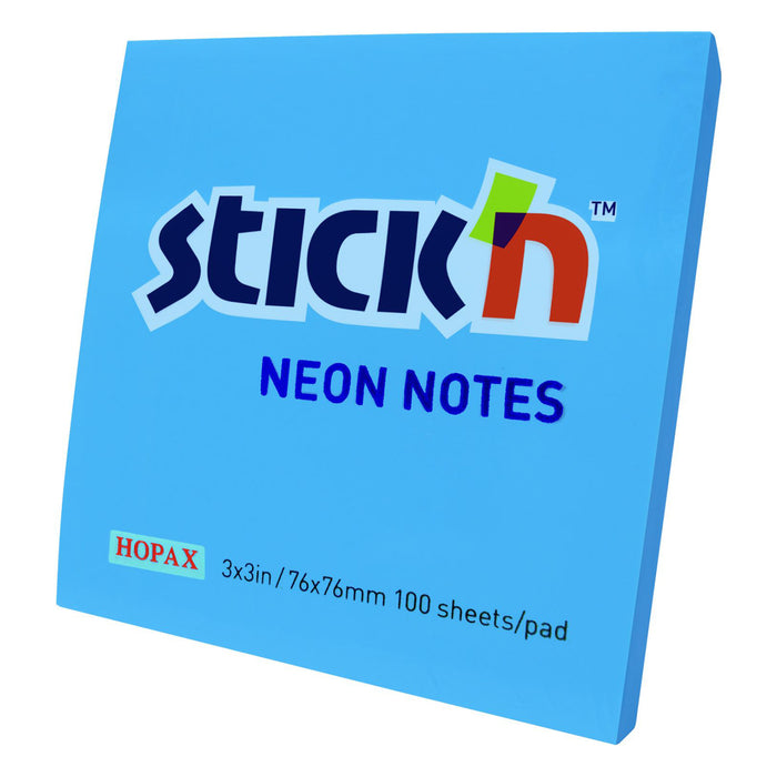 Notas Stick'N (21209) 3X3" (100Hjs) Azul Neon