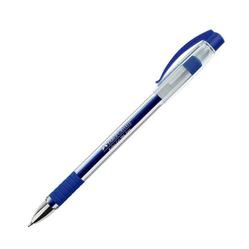 Bolígrafo Faber Tinta Gel (064) Punta Fina 0.5mm Con Grip Color Azul