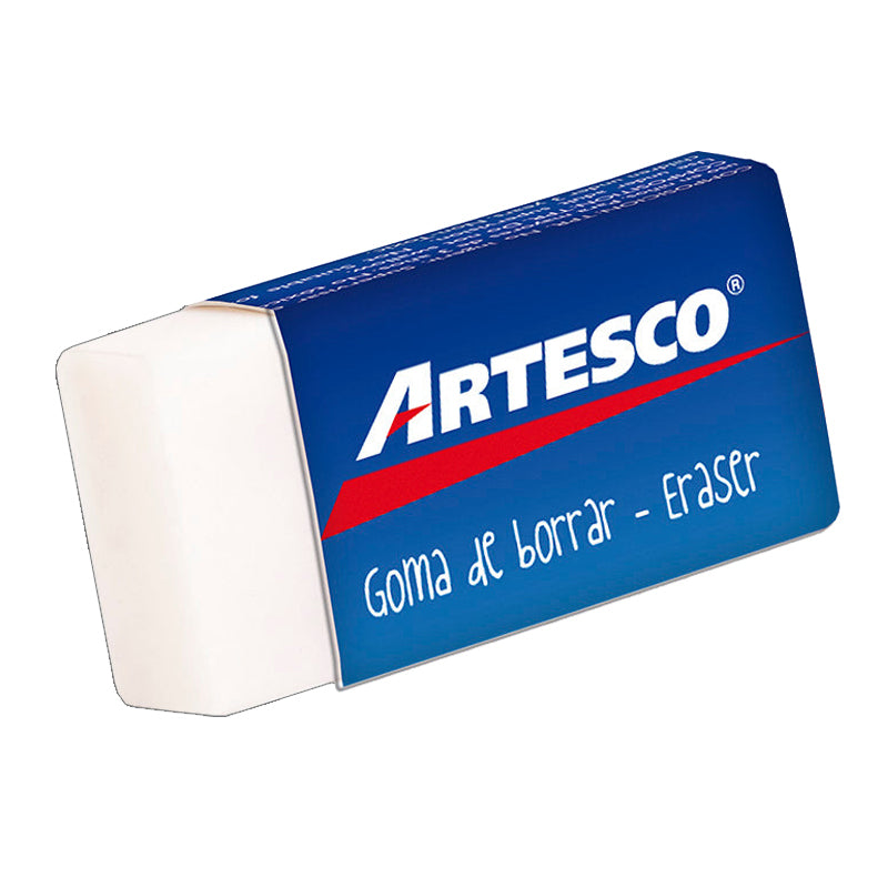 Borrador Artesco Rectangular Chico Blanco
