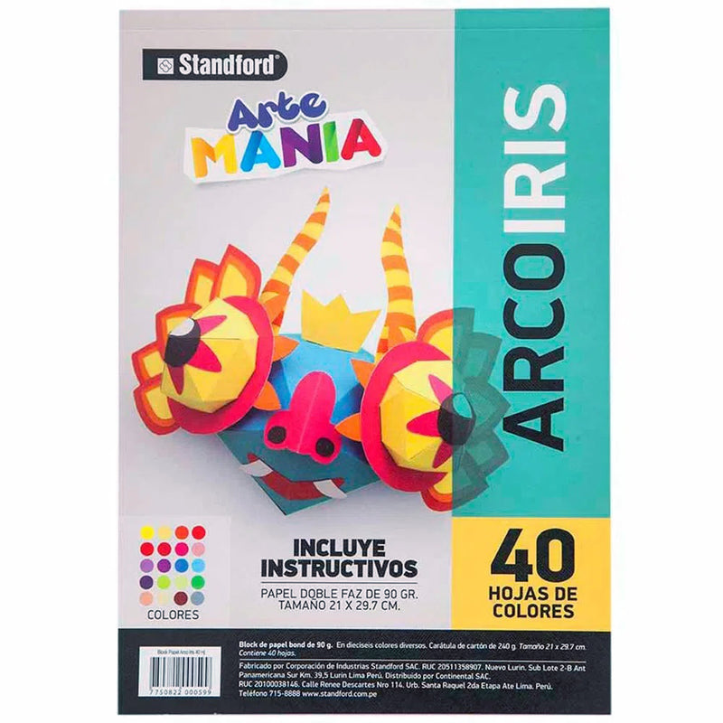 Block Standford Arco Iris A4 (23030) (40Hjs)