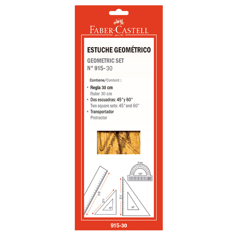 Estuche Geometrico Faber 30Cm