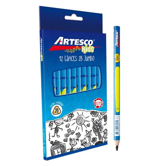 Lápiz Artesco Triangular Jumbo 2B