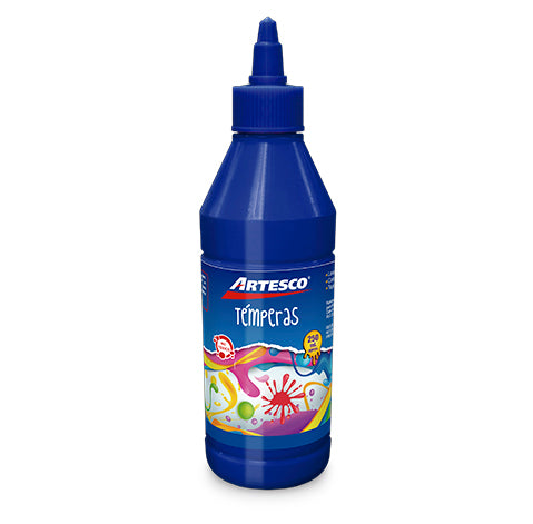 Tempera Artesco Escolar 250ml Azul