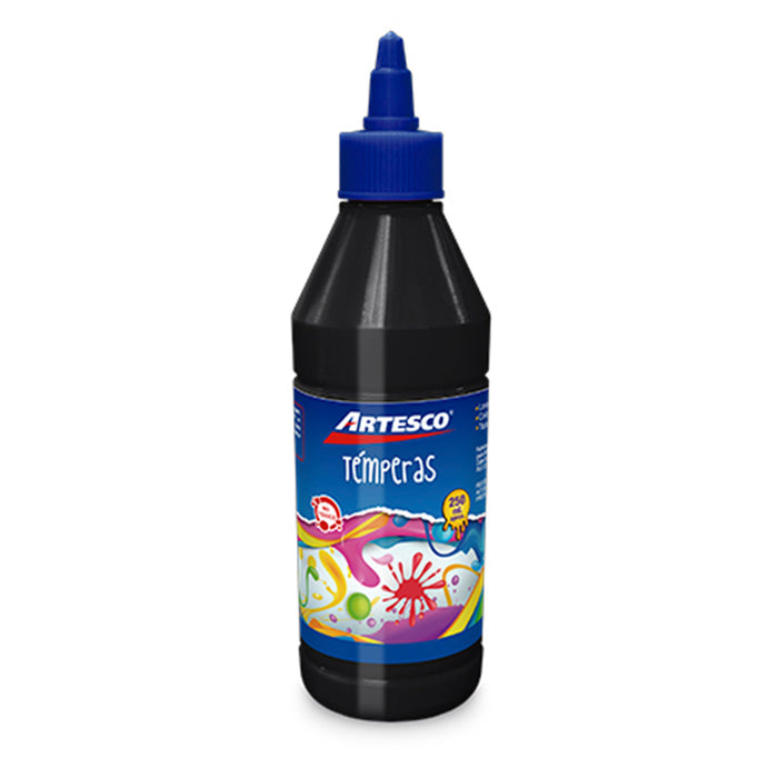 Tempera Artesco Escolar X250Ml Negro