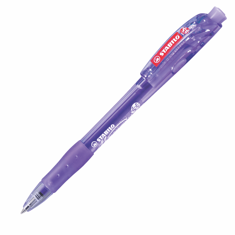 Bolígrafo Stabilo Tinta Seca (318f) Marathon Punta Fina 0.38mm Color Lila