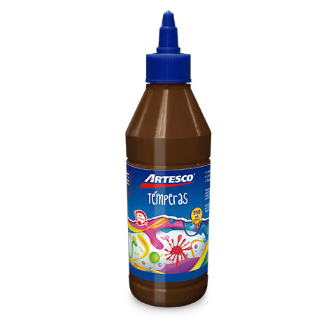 Tempera Artesco Escolar 250ml Marrón