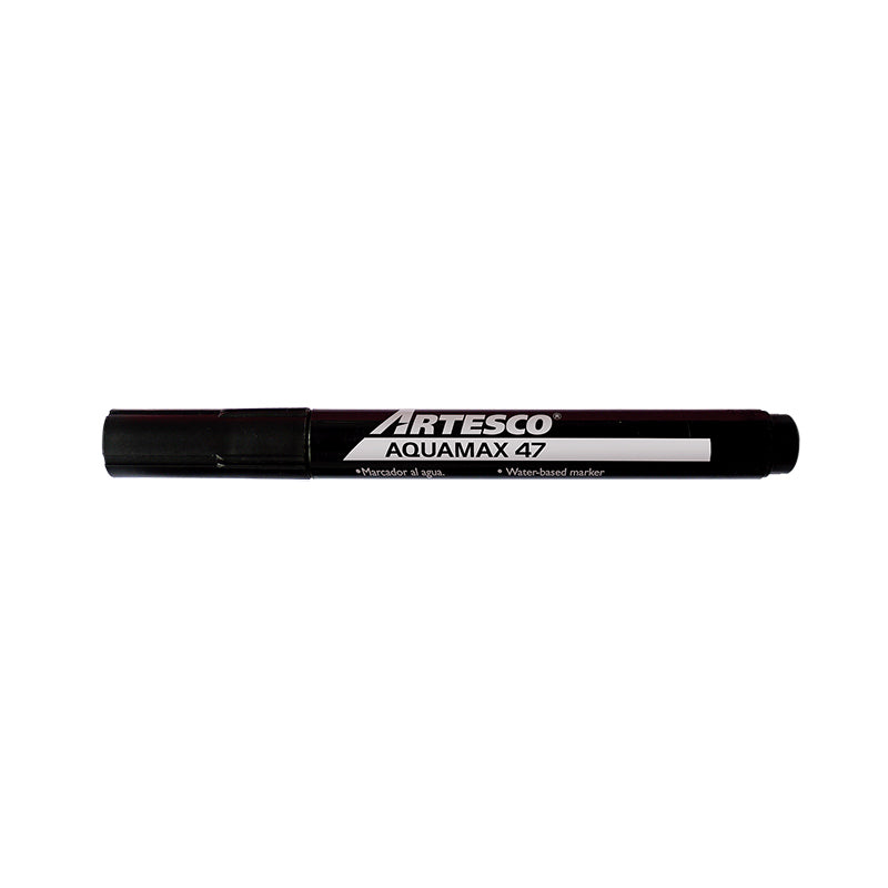 Plumon Artesco Aquamax (47) P/Gruesa 1-3Mm Negro
