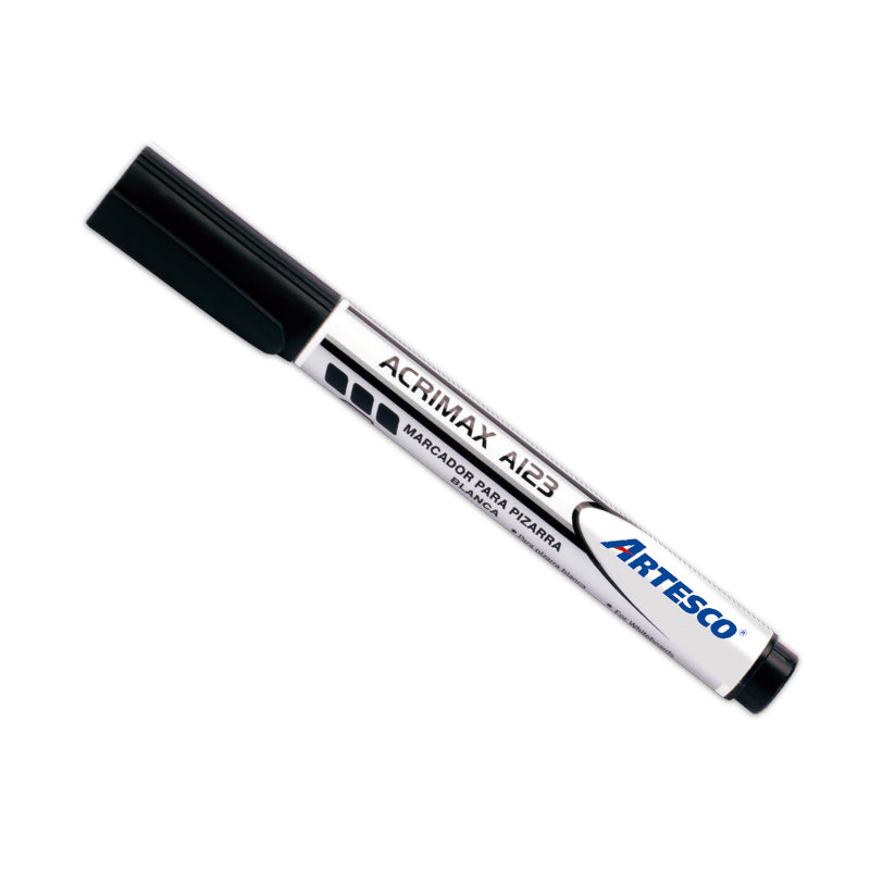 Plumon Artesco Acrimax (A123) P/Pizarra C/Clip Negro