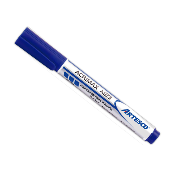 Plumon Artesco Acrimax (A123) P/Pizarra C/Clip Azul
