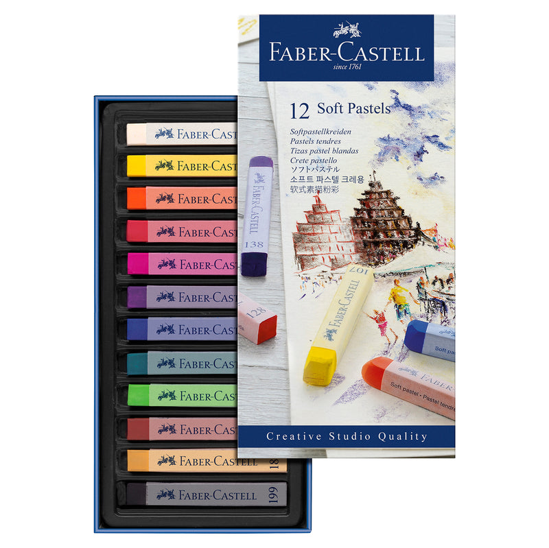 Tiza Faber Blandas (128312) (Estuchex12) Pastel