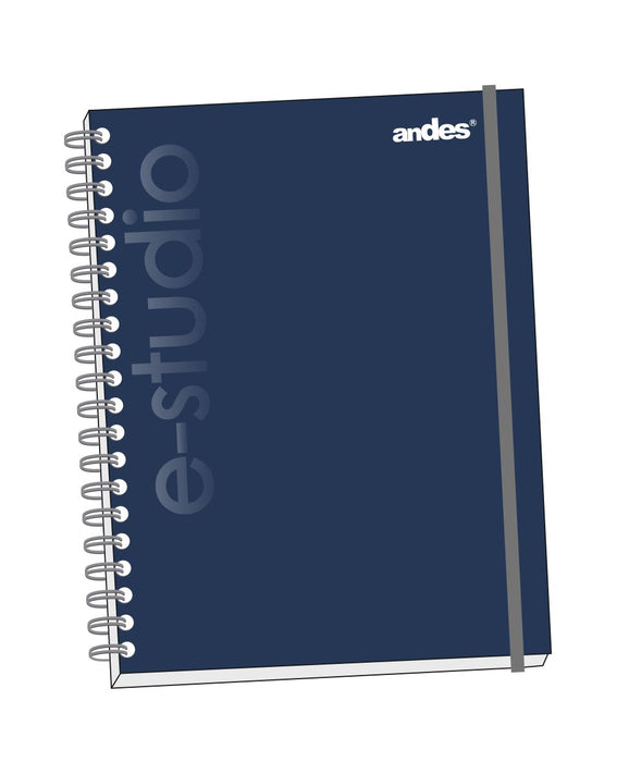 Cuaderno Andes Espiral A4 (35676) Tapa Dura E-Studio (160H) Cuadriculado