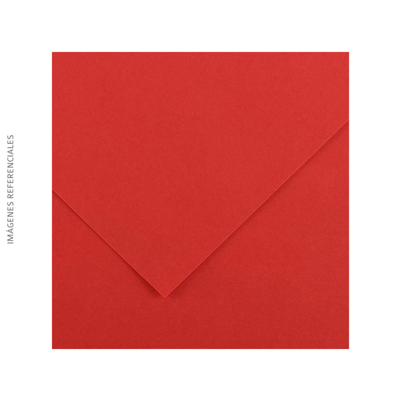 Cartulina Canson Vivaldi (15) 185G Rojo