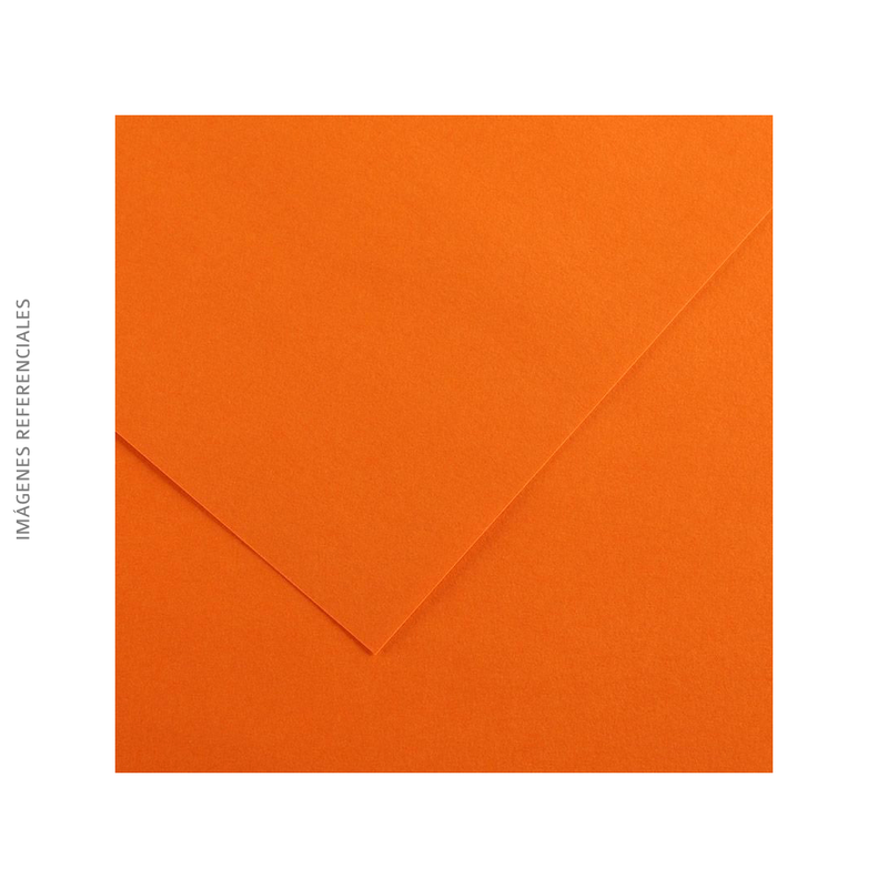 Cartulina Canson Vivaldi (09) 185G Naranja