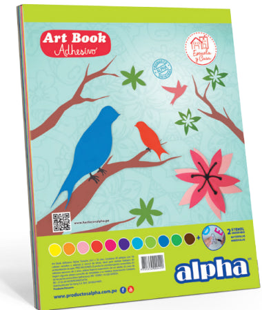 Block Alpha Art Book Adhesivo (20Hjs)