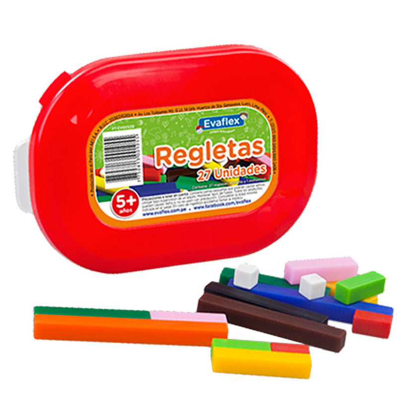 Juego Didact Evaflex (PT-EV00539) Regletas Cuisenaire (X27)