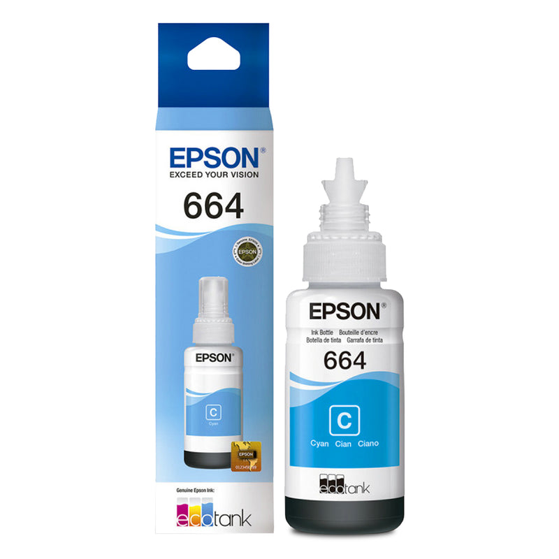 Botella de Tinta Epson 664 Cian