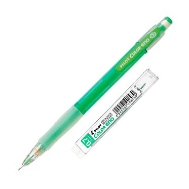 Portaminas Pilot Eno (Hcr197) 0.7Mm +Minas + Borrador Blister Verde