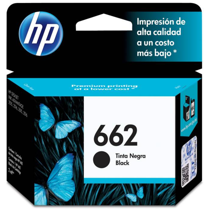Cartucho de Tinta HP 662 Negra