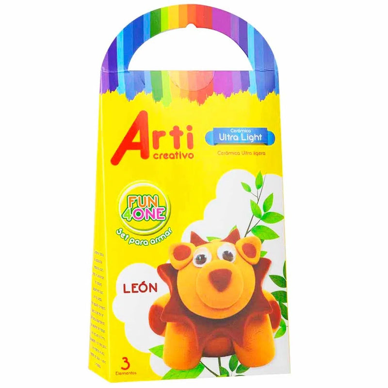 Cerámica Ultra Light Arti Creativo Kit Fun 4 One Animales - Surtido