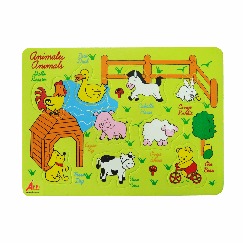 Juego Didáctico Arti Creativo Encaje Animales
